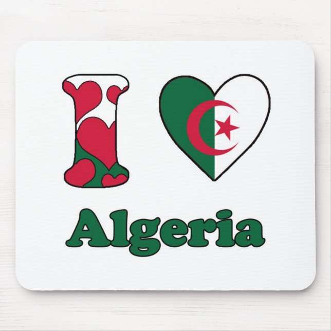 I Liebe Algerien Mousepad (Vorne)