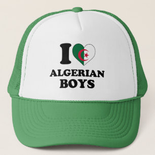 I Liebe Algerische Jungen Truckerkappe