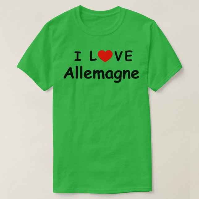i Liebe Allemagne T-Shirt (Design vorne)
