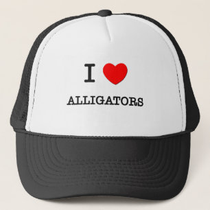 I Liebe ALLIGATOREN Truckerkappe