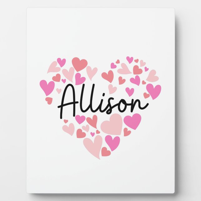 I Liebe Allison Fotoplatte (Vorderseite)