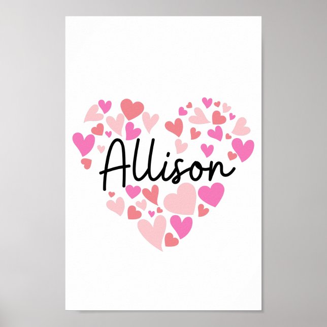 I Liebe Allison Poster (Vorne)