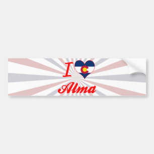 I Liebe Alma, Colorado Autoaufkleber