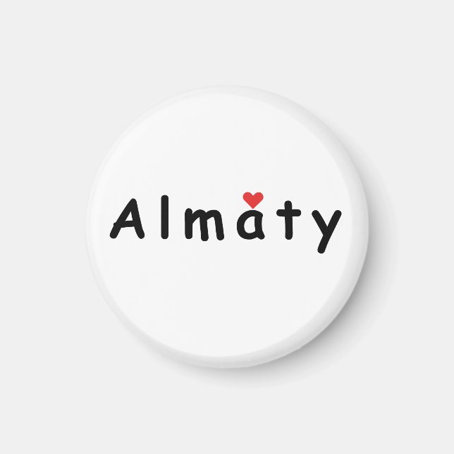 I Liebe Almaty Magnet (Vorne)