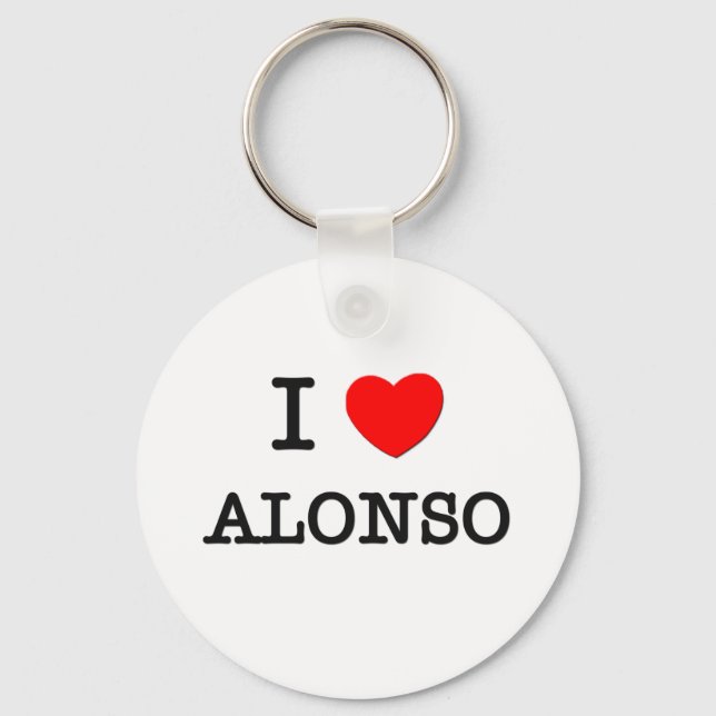 I Liebe Alonso Schlüsselanhänger (Vorderseite)