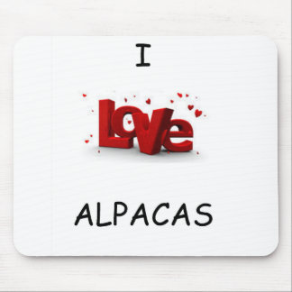 I Liebe-Alpaka-Mausunterlage Mousepad