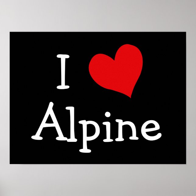 I Liebe Alpen Poster (Vorne)