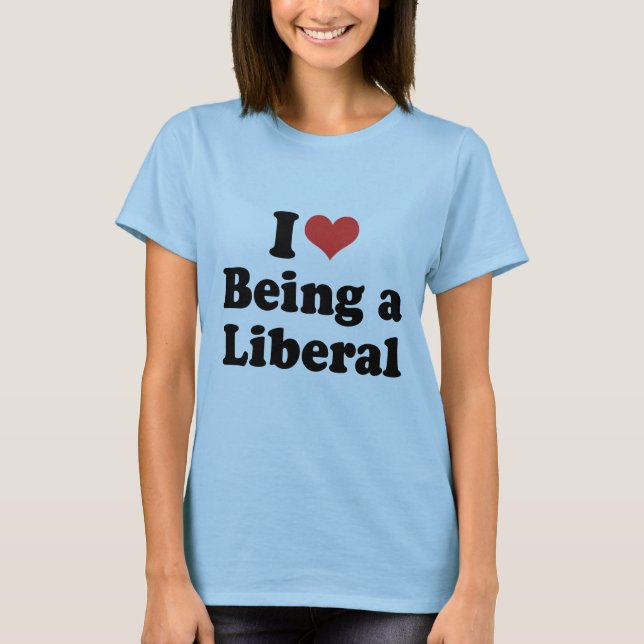 I LIEBE ALS LIBERAL - .png T-Shirt (Vorderseite)