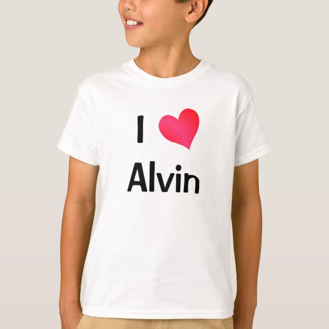 I Liebe Alvin T-Shirt (Vorderseite)