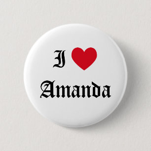 I Liebe Amanda Button