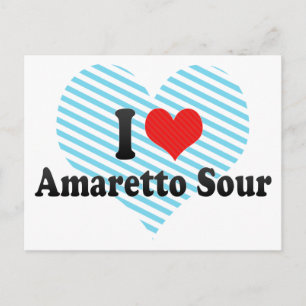 I Liebe Amaretto Sour Postkarte