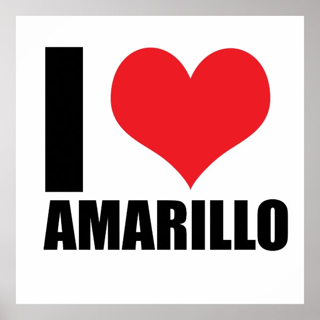 I Liebe Amarillo Poster (Vorne)