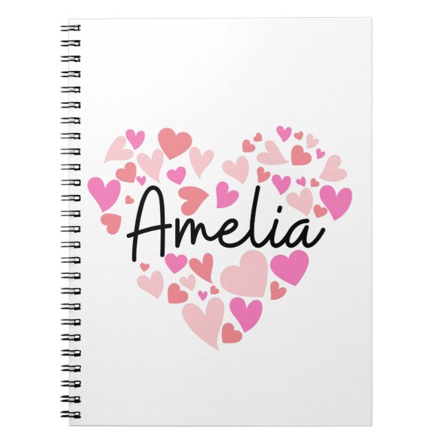 I Liebe Amelia Notizblock (Vorderseite)