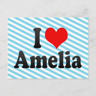 I Liebe Amelia Postkarte