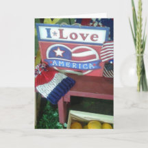 I Liebe America Card