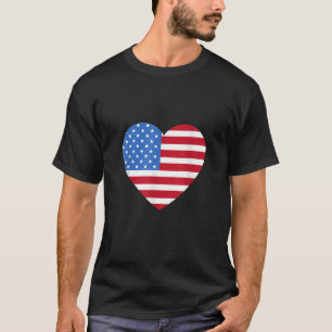 I Liebe America Liebe Flag Herzstück 4. Juli T-Shirt