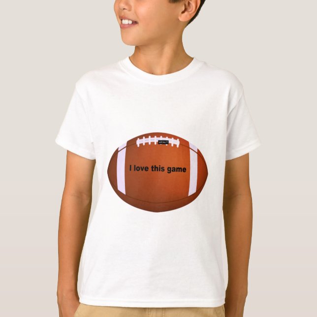 I Liebe American Footballs.pnng T-Shirt (Vorderseite)
