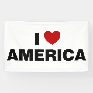 I Liebe Amerika Banner