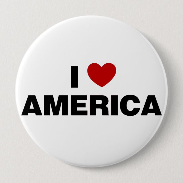 I Liebe Amerika Button (Vorderseite)