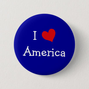 I Liebe Amerika Button