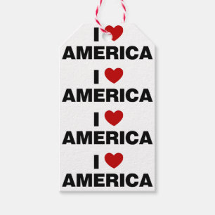 I Liebe Amerika Geschenkanhänger