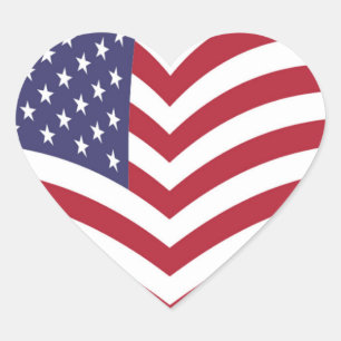 I LIEBE AMERIKA Herz-Aufkleber
