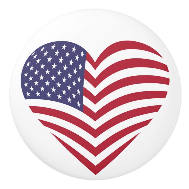 I LIEBE AMERIKA KERAMIKKNAUF (Vorderseite)
