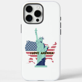 I Liebe Amerika - Liberty & Pride T - Shirt iPhone 16 Pro Max Hülle