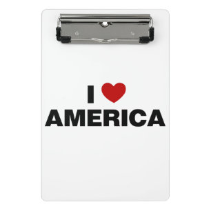 I Liebe Amerika Mini Klemmbrett