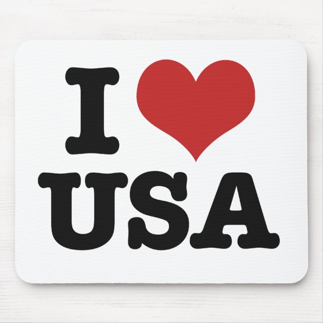 I Liebe Amerika Mousepad (Vorne)