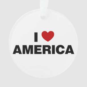 I Liebe Amerika Ornament