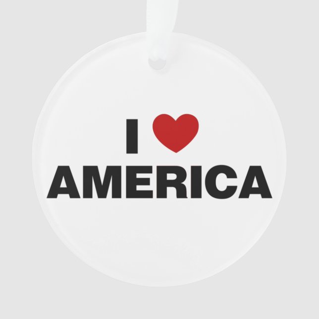 I Liebe Amerika Ornament (Vorderseite)