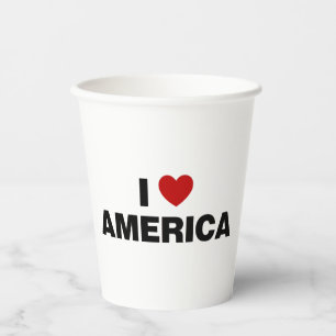 I Liebe Amerika Pappbecher