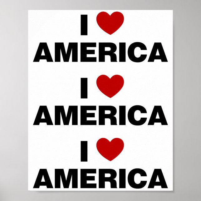 I Liebe Amerika Poster (Vorne)