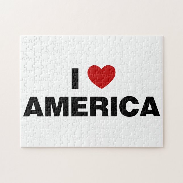 I Liebe Amerika Puzzle (Horizontal)