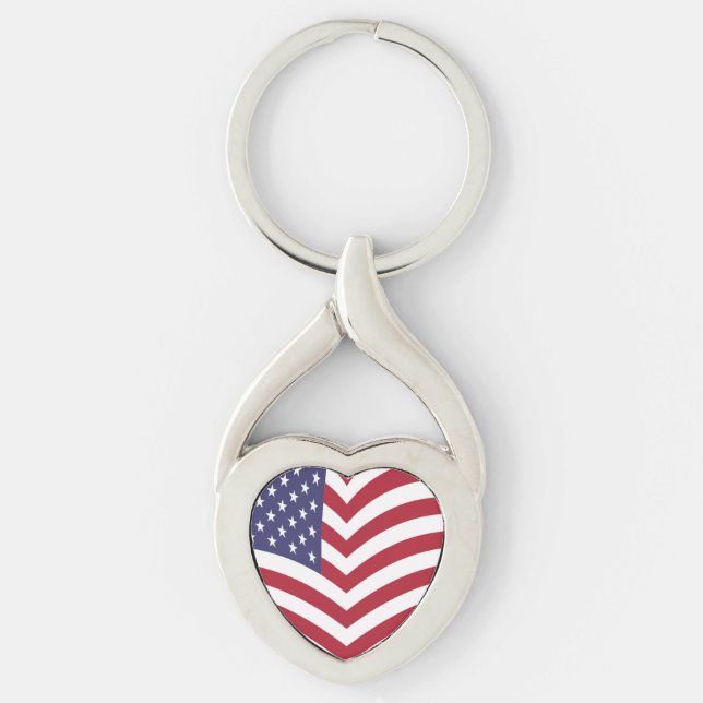 I LIEBE AMERIKA SCHLÜSSELANHÄNGER (Vorderseite)