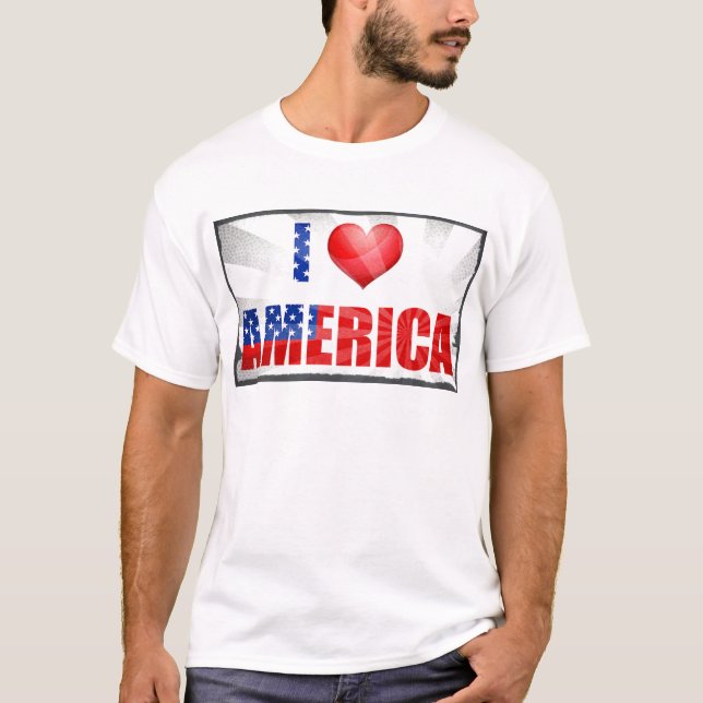 I Liebe Amerika T-Shirt (Vorderseite)