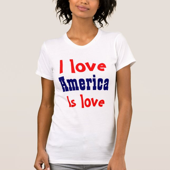 I Liebe Amerika T-Shirt (Vorderseite)
