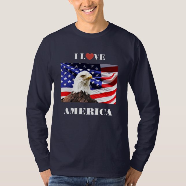 I Liebe Amerika T-Shirt (Vorderseite)
