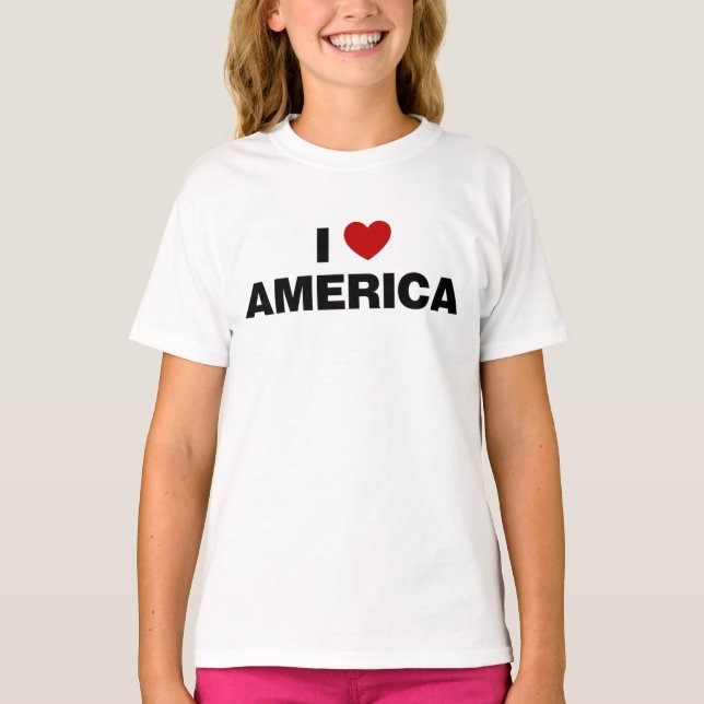 I Liebe Amerika T-Shirt (Vorderseite)