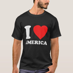 I Liebe Amerika Unabhängigkeit 4. Juli USA T-Shirt