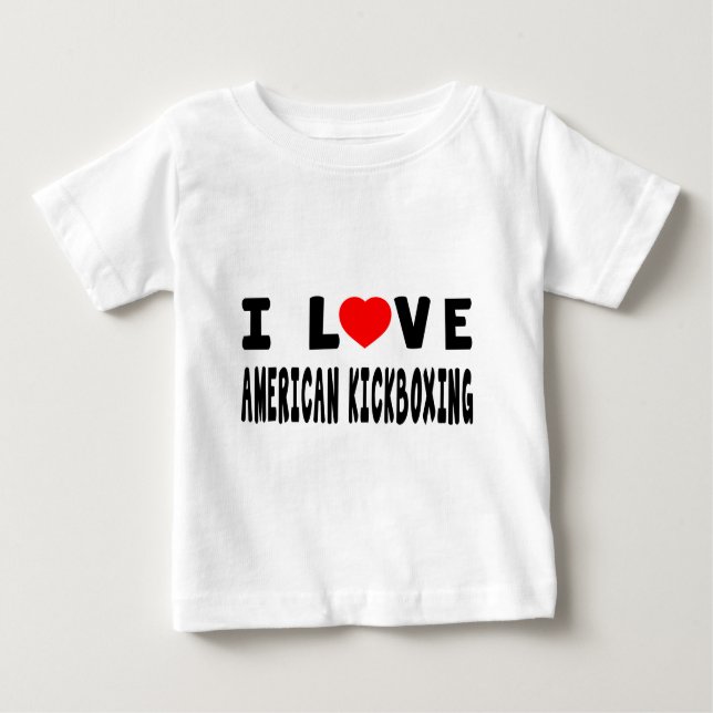 I Liebe-Amerikaner, der Kriegskünste kickboxing Baby T-shirt (Vorderseite)
