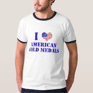 I Liebe-amerikanische Goldmedaillen T-Shirt