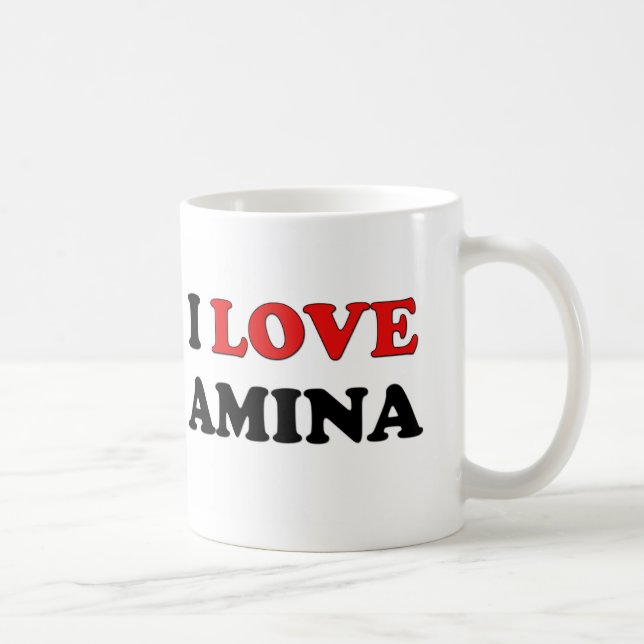 I Liebe Amina Kaffeetasse (Rechts)