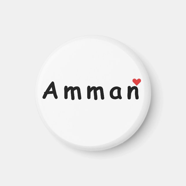 I Liebe Amman Magnet (Vorne)