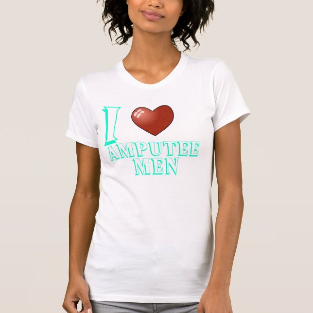 I Liebe-Amputiert-Männer T-Shirt (Vorderseite)