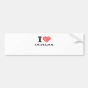 I Liebe Amsterdam Autoaufkleber