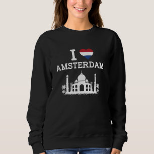I Liebe Amsterdam Funny Prank Joke Indische Sehens Sweatshirt