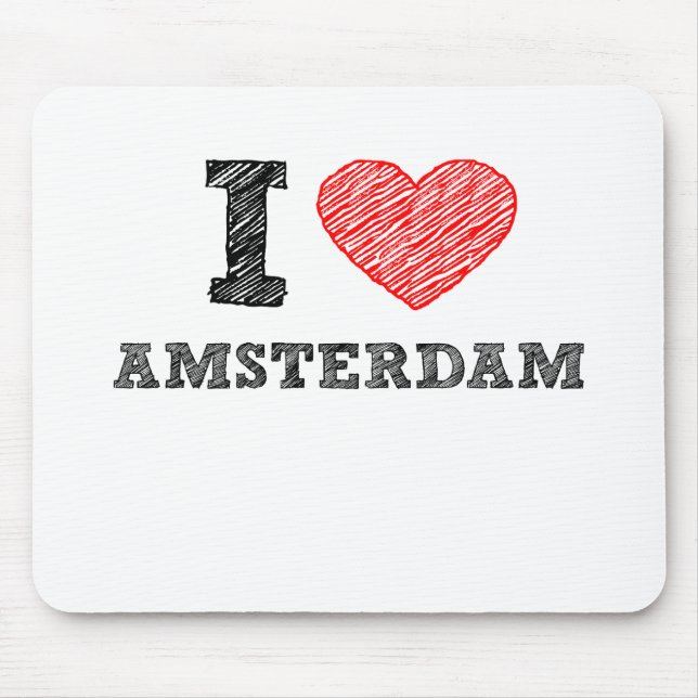 I Liebe Amsterdam Mousepad (Vorne)