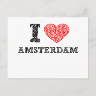 I Liebe Amsterdam Postkarte